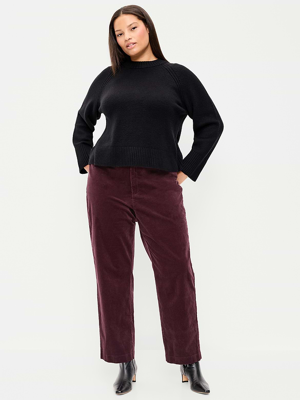 High-Waisted Pixie Straight Pants