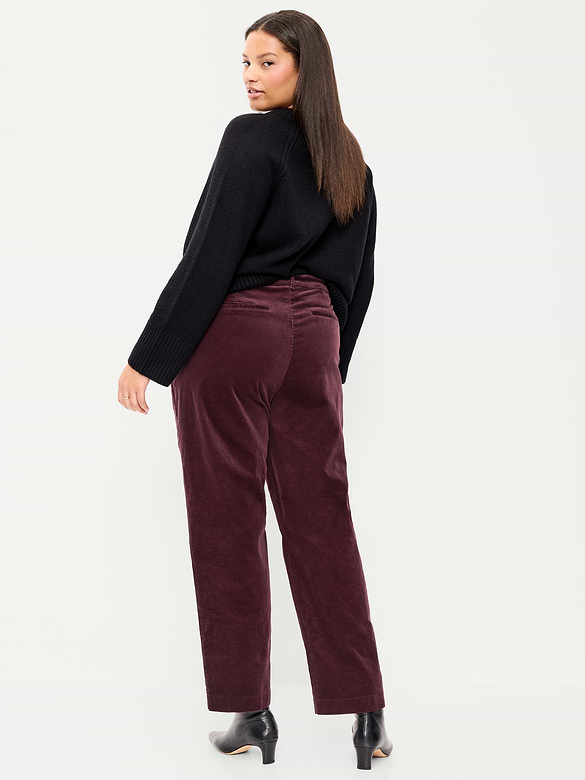 High-Waisted Pixie Straight Pants