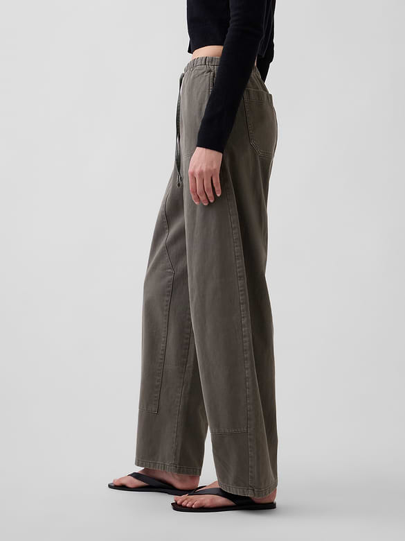 Easy Double-Knee Barrel Pants
