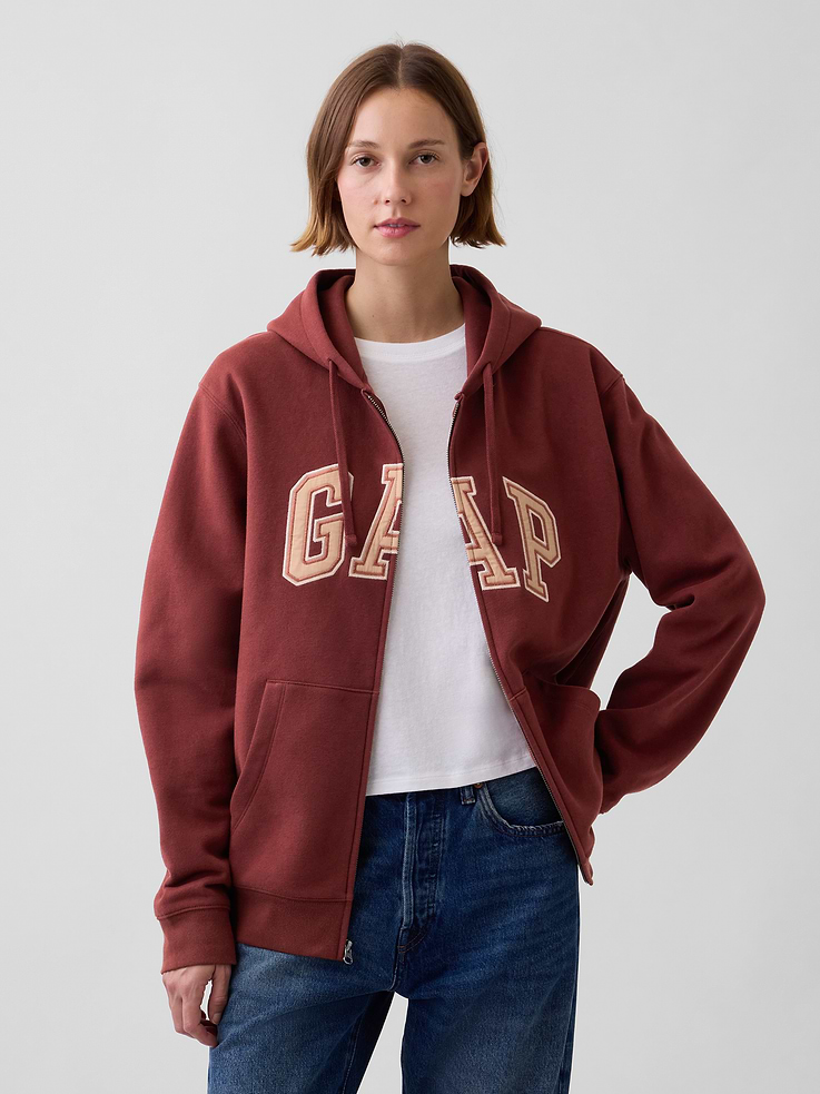 Image number 5 showing, Adult VintageSoft Arch Logo Zip Hoodie
