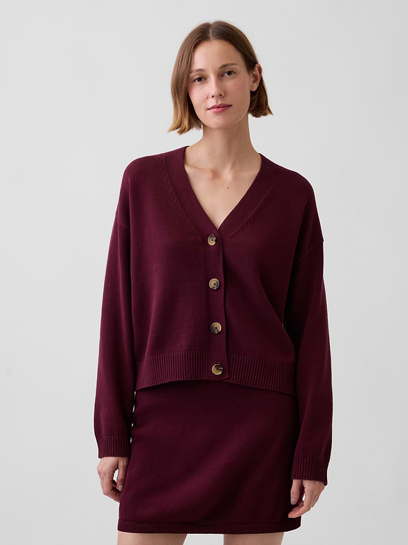 100% Cotton Oversized Cardigan Sweater