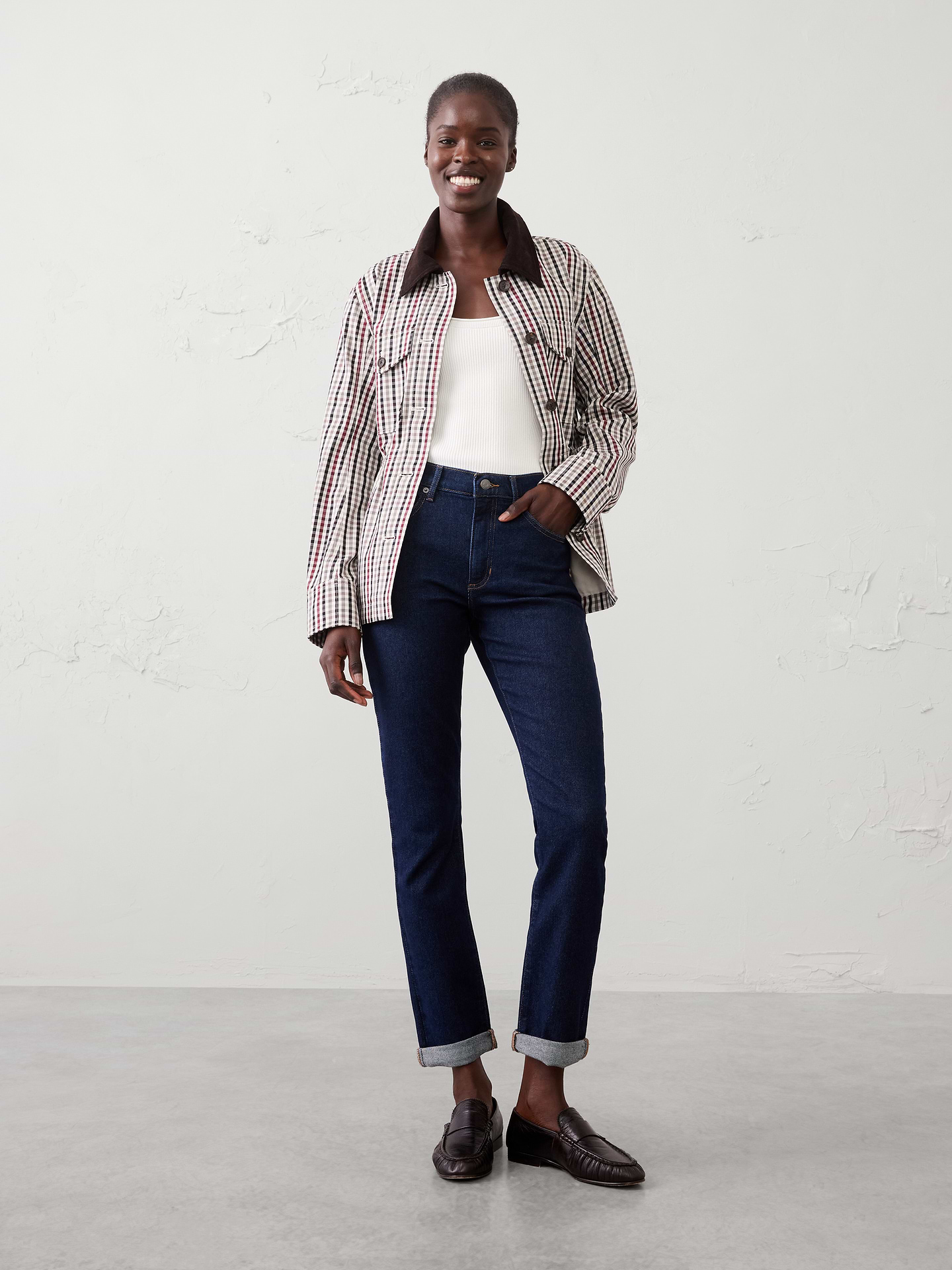 Image number 1 showing, Girlfriend Mid-Rise Jean