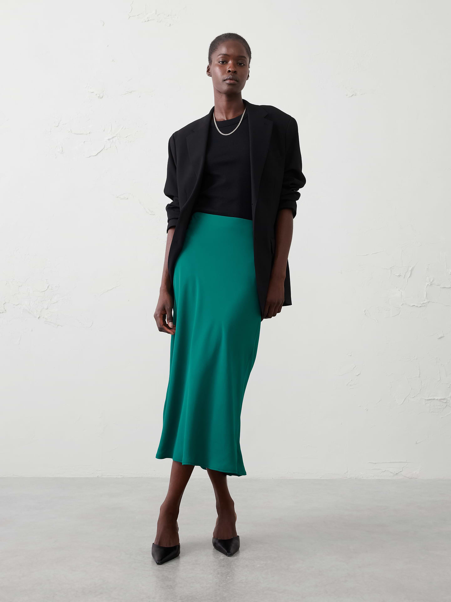 Image number 1 showing, Midi Slip Skirt