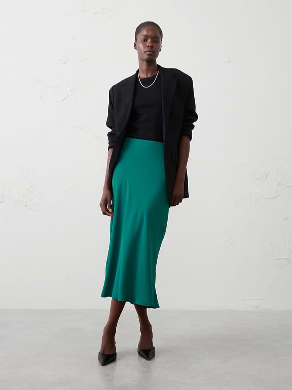 Midi Slip Skirt
