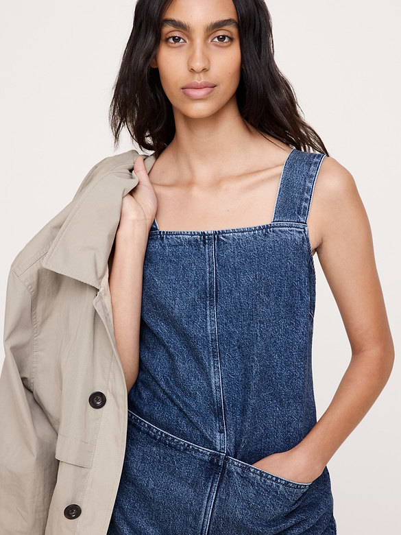 Denim Apron Mini Dress