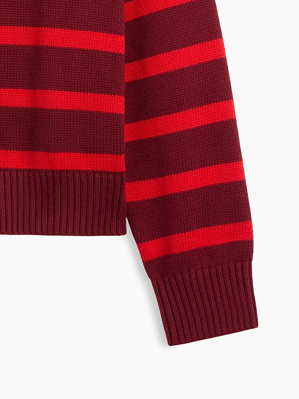 Relaxed Stripe Crewneck Sweater