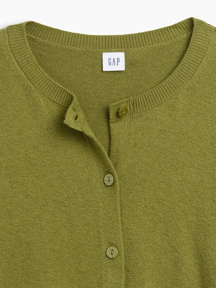 Image number 4 showing, CashSoft Crewneck Cardigan