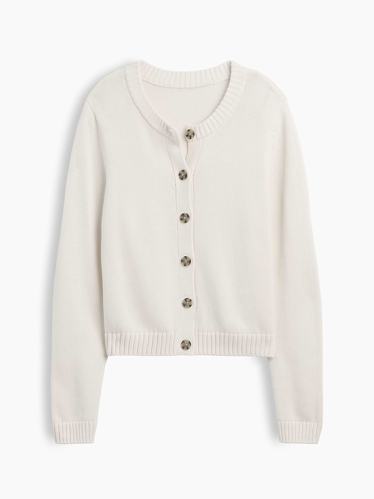 Image 5 of 5, Crewneck Cardigan