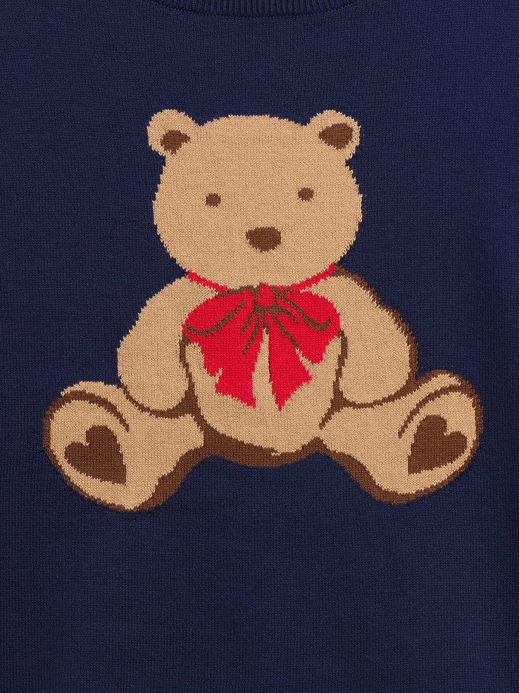 Image 4 of 4, Kids Relaxed Intarsia Sweater