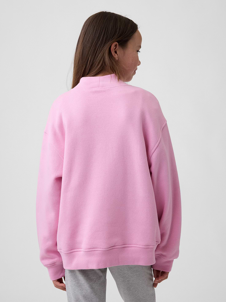 Image number 3 showing, Kids Oversized Mockneck Logo Sweatshirt