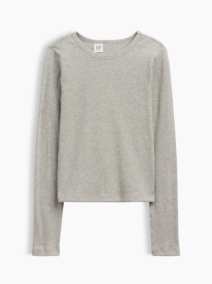 Image 1 of 3, Soft ribbed knit., Long sleeves., Crewneck., Select styles have graphic at front or allover print., Product #1178671