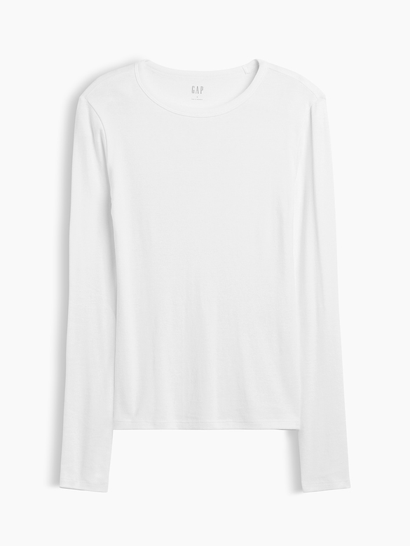 Modern Ribbed Crewneck T-Shirt