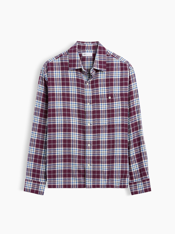 Image 5 of 5, Flannel Shirt in Boxy Fit