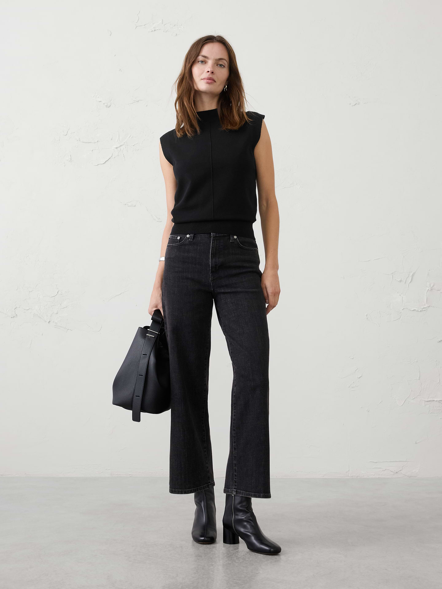 Image number 1 showing, Mockneck Shell Sweater