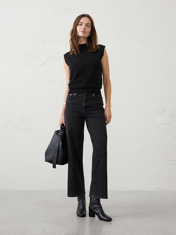 Mockneck Shell Sweater