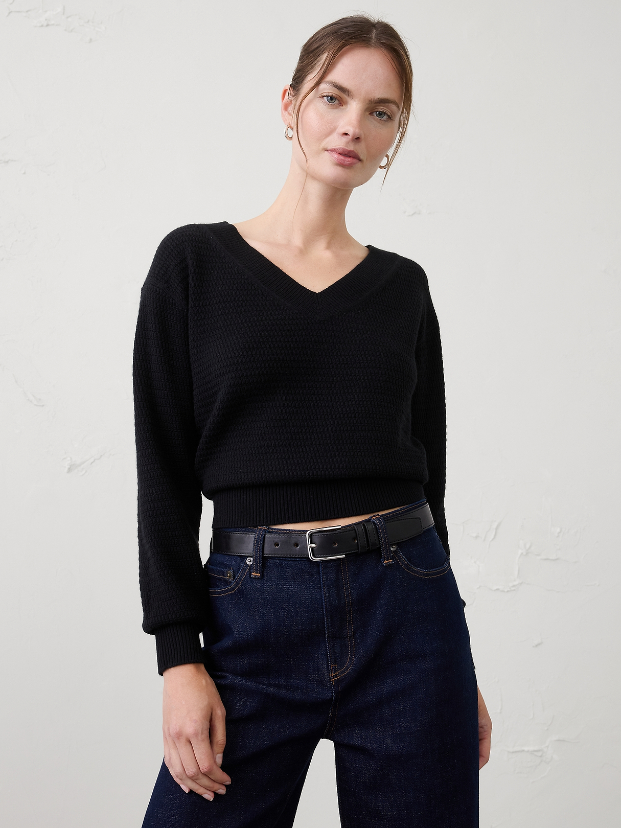 Texture V-Neck Sweater | Banana Republic Factory