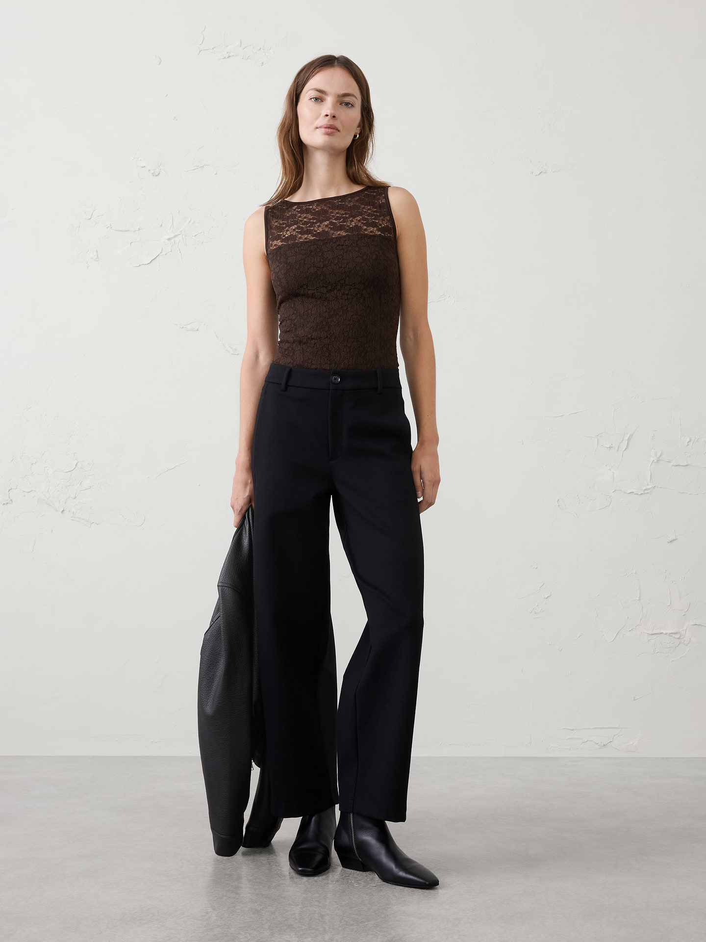 Image number 1 showing, Lace Puckered Top