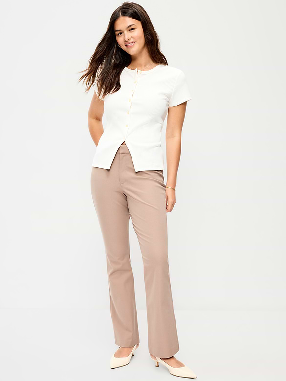 High-Waisted Pixie Flare Pants