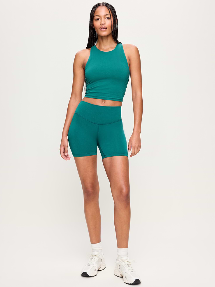 Image number 2 showing, High-Waisted PowerChill Biker Shorts -- 5-inch inseam