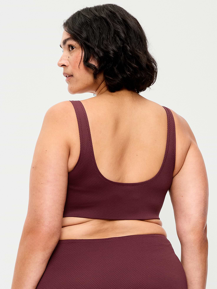 Image number 5 showing, Pique Scoop-Neck Swim Top