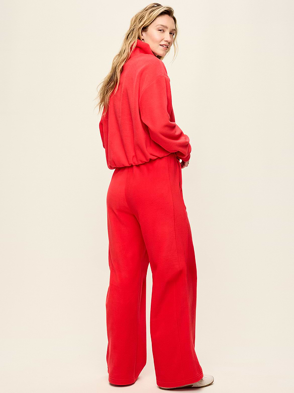 Extra High-Waisted Performance Fleece Wide-Leg Sweatpants
