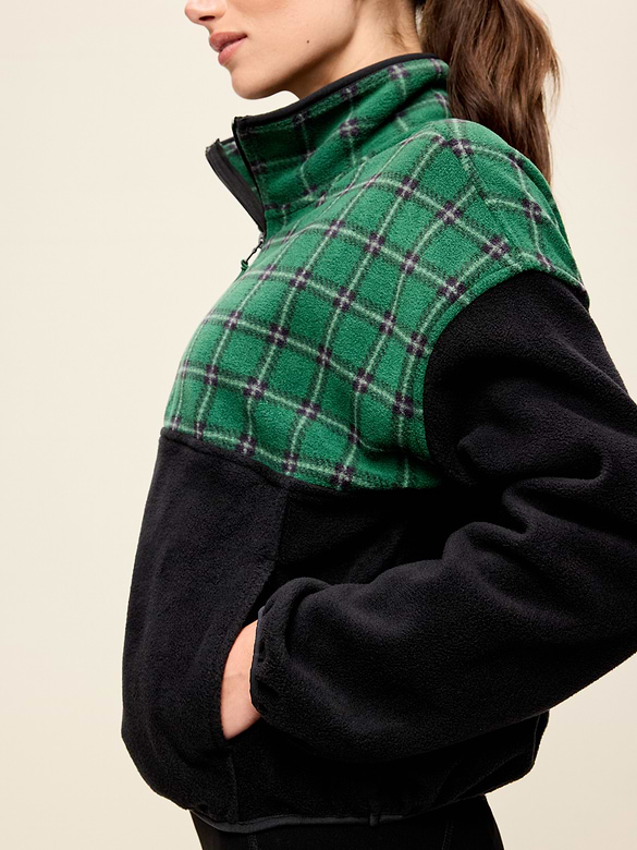 Oversized Half-Zip Performance Fleece Pullover