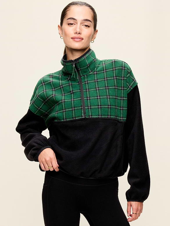 Oversized Half-Zip Performance Fleece Pullover