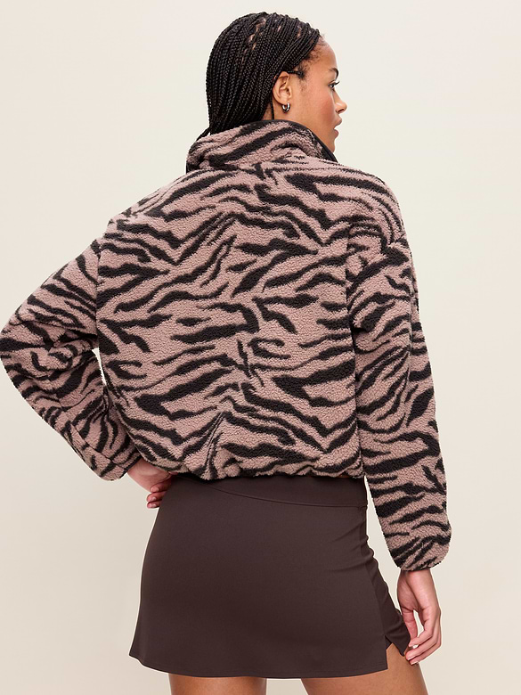 Loose Sherpa Half-Zip Pullover
