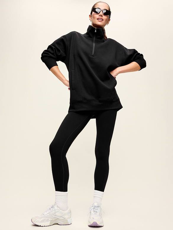 Dynamic Fleece Half-Zip Tunic Sweatshirt