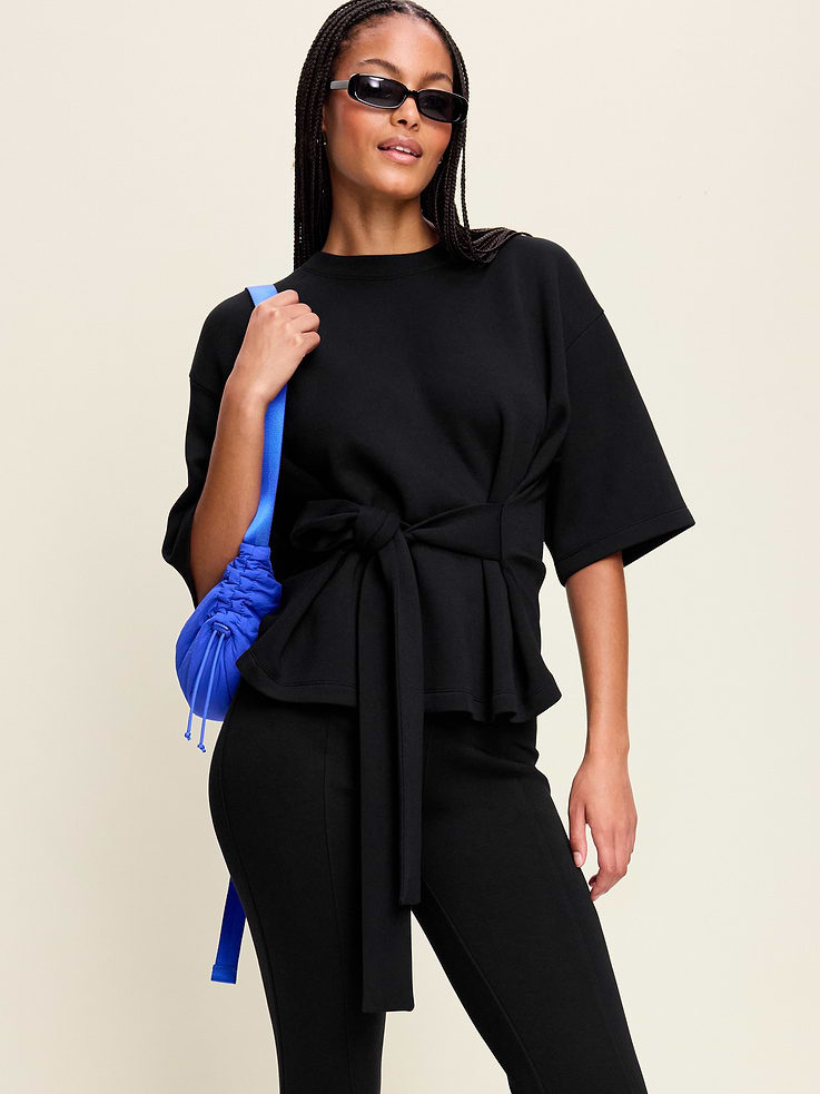 Image number 3 showing, Bounce Fleece Wrap Top