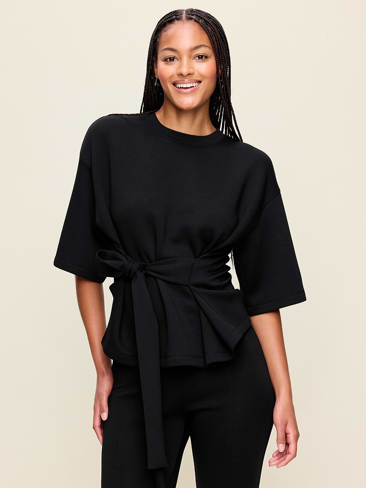 Image number 1 showing, Bounce Fleece Wrap Top