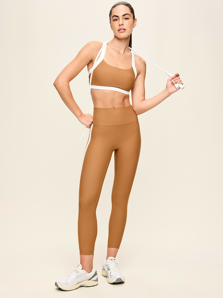 Image number 2 showing, High-Waisted PowerSoft Boundless 7/8 Pocket Leggings – No Front Seam