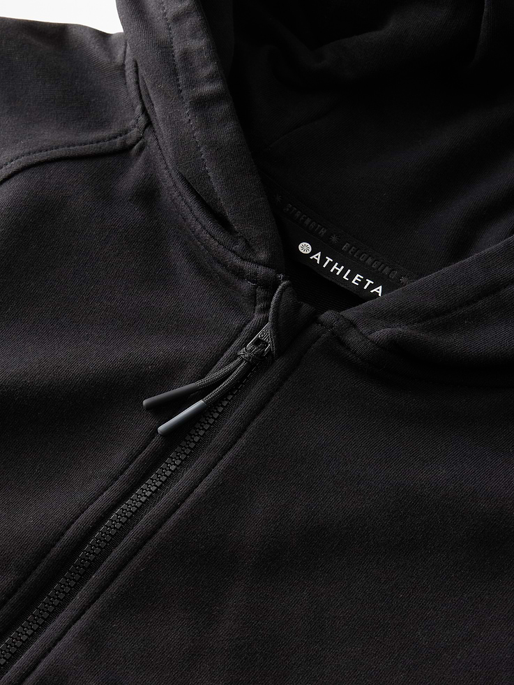 Image number 4 showing, Athleta Girl All Day Full Zip Shrunken Hoodie