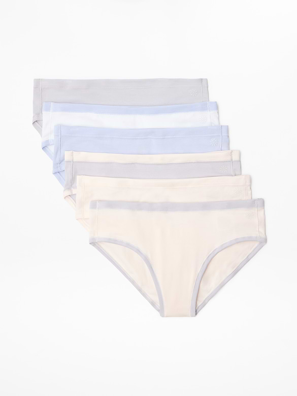 Athleta Girl Right Moves Cotton Bikini Underwear 6-Pack
