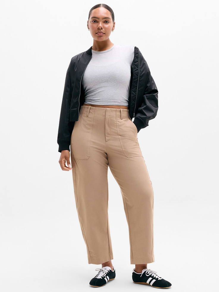 Image number 1 showing, Skyline High Rise Barrel Leg Pant