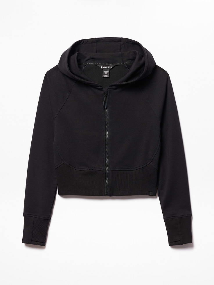 Image number 5 showing, Athleta Girl All Day Full Zip Shrunken Hoodie