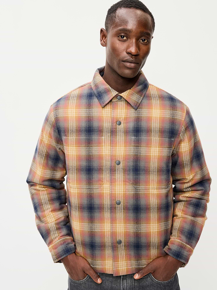 L'image numéro 5 présente Veste-chemise courte isotherme en flanelle