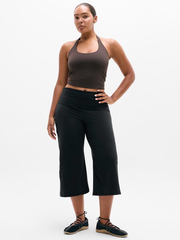 Image number 5 showing, Eternity Rib Crop Wide Leg