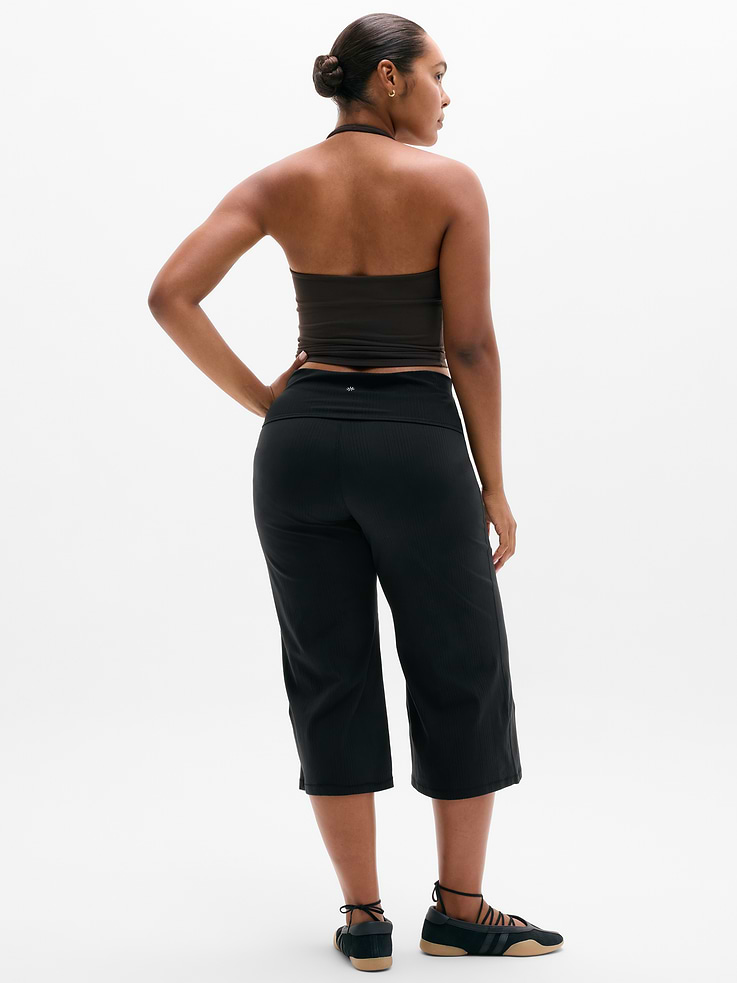 Image number 6 showing, Eternity Rib Crop Wide Leg