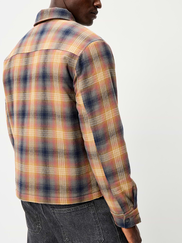 L'image numéro 6 présente Veste-chemise courte isotherme en flanelle