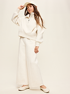 Image number 3 showing, High-Waisted Bounce Fleece Wide-Leg Sweatpants for Girls