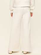 Image number 2 showing, High-Waisted Bounce Fleece Wide-Leg Sweatpants for Girls