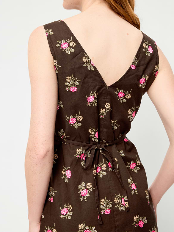 Sleeveless A-Line Mini Dress