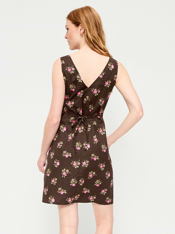 Sleeveless A-Line Mini Dress