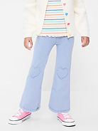 Image number 2 showing, Faux-Denim Flared Leggings for Toddler Girls