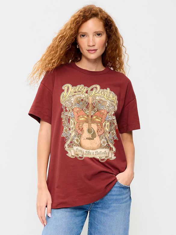 Dolly Parton™ Oversized Tunic T-Shirt