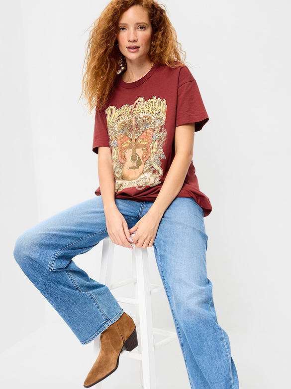 Dolly Parton™ Oversized Tunic T-Shirt