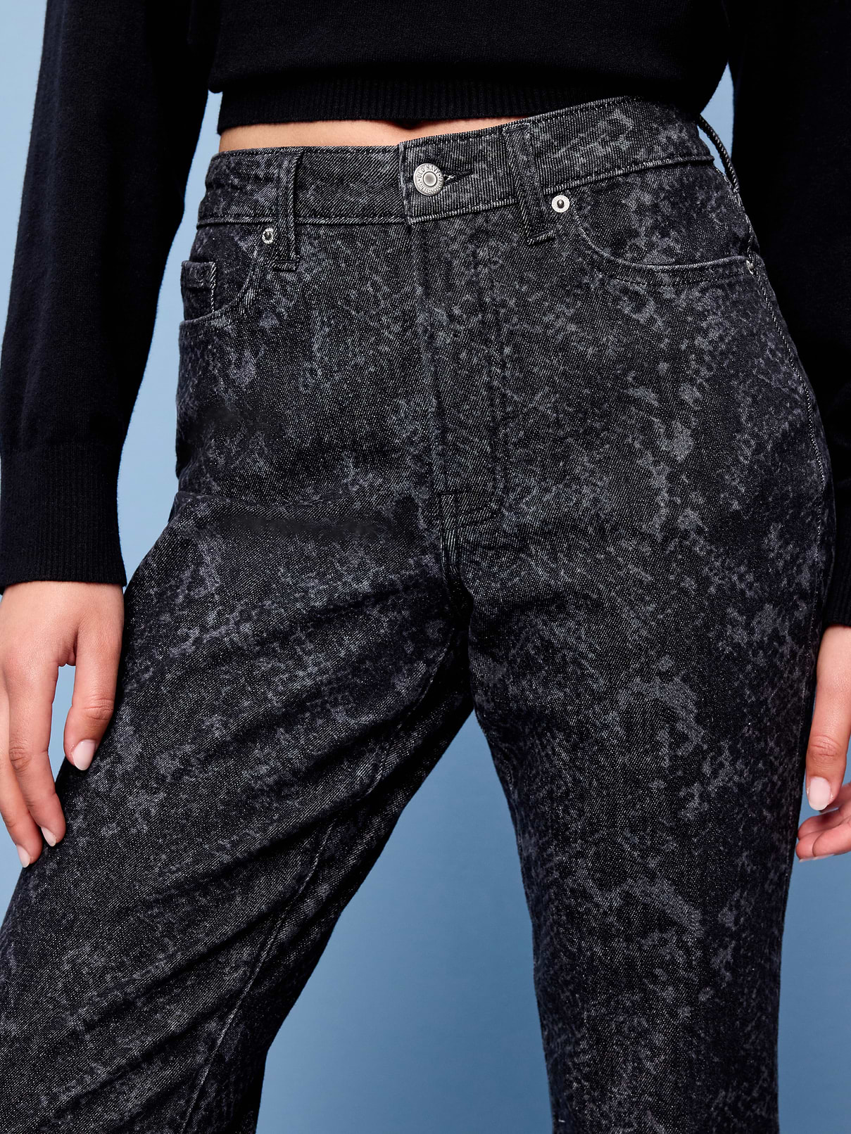 L'image numéro 5 présente Jean OG droit à taille haute longueur cheville