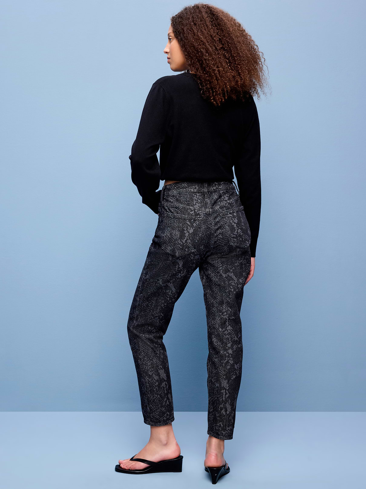 L'image numéro 3 présente Jean OG droit à taille haute longueur cheville
