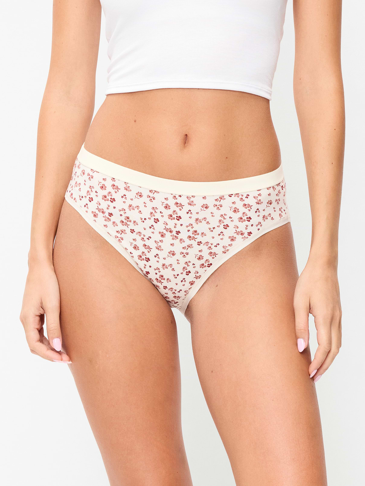 Image number 2 showing, High-Waisted Everyday Cotton Underwear 6-Pack